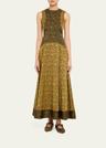 isadora printed drop-waist dress