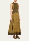 isadora printed drop-waist dress