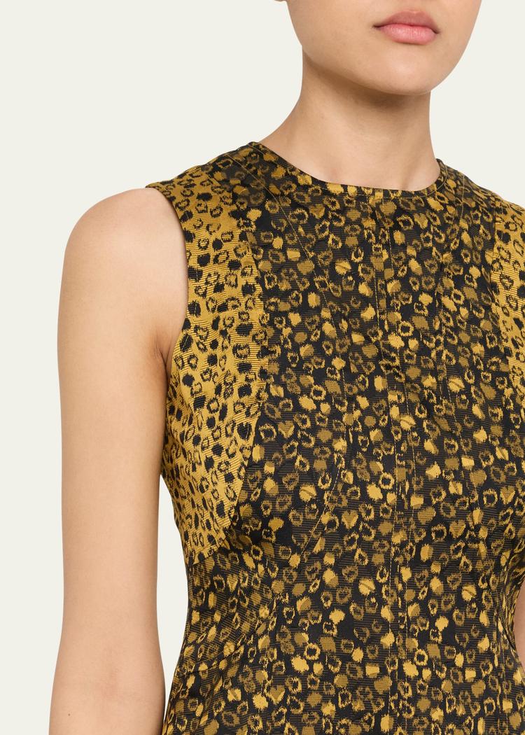 isadora printed drop-waist dress