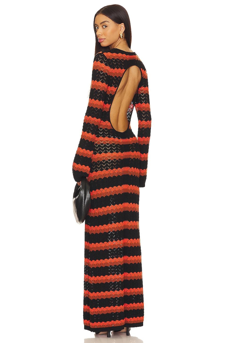 isla open back maxi dress