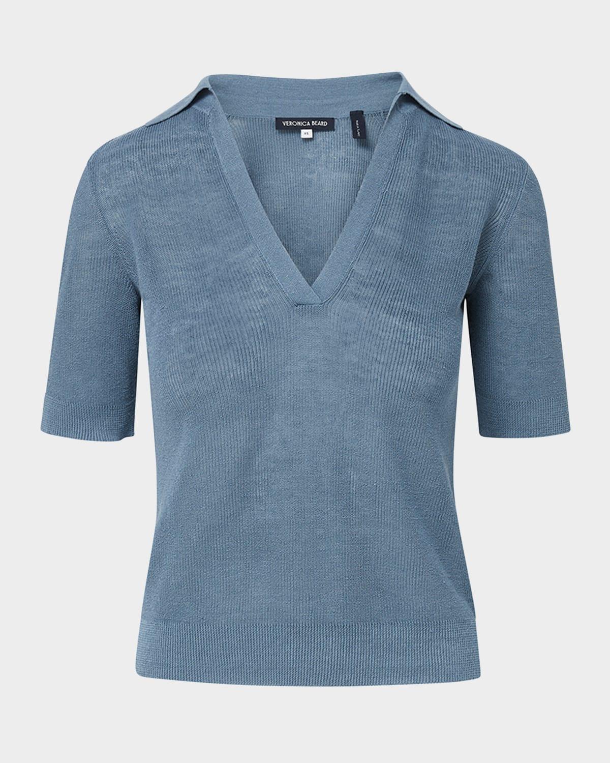 issa knit polo shirt