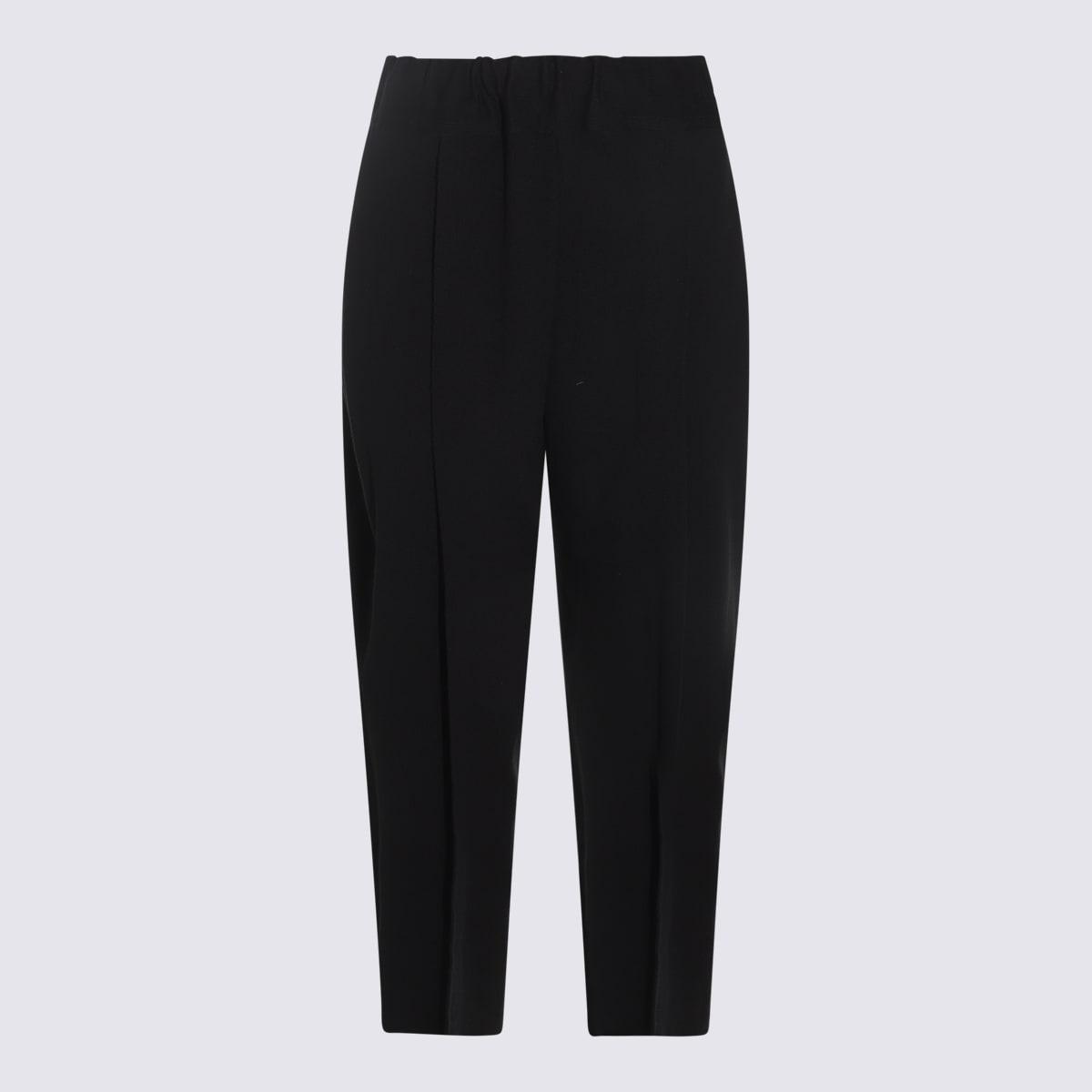 issey miyake black cotton pants