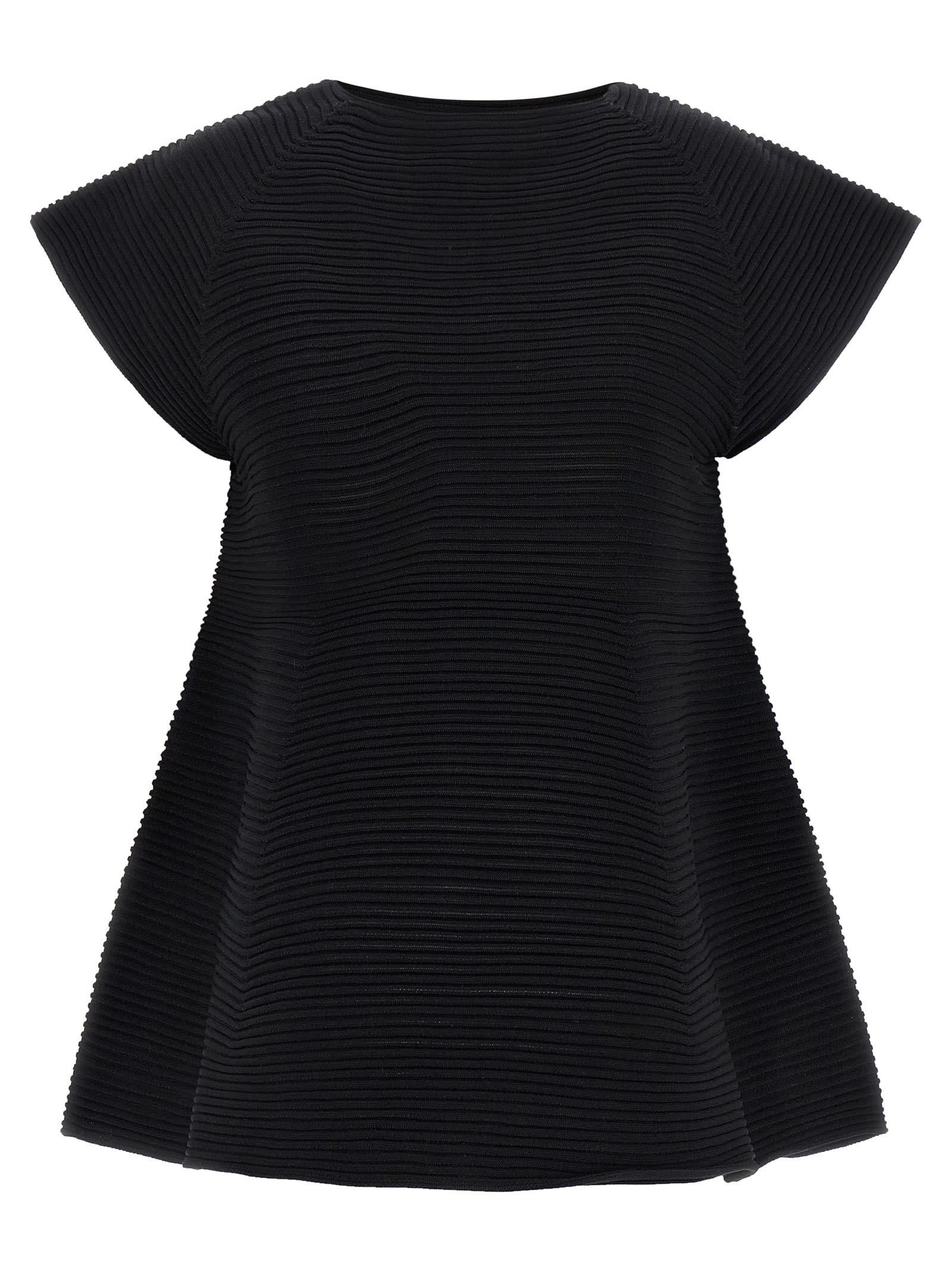 issey miyake corrugated knit dress