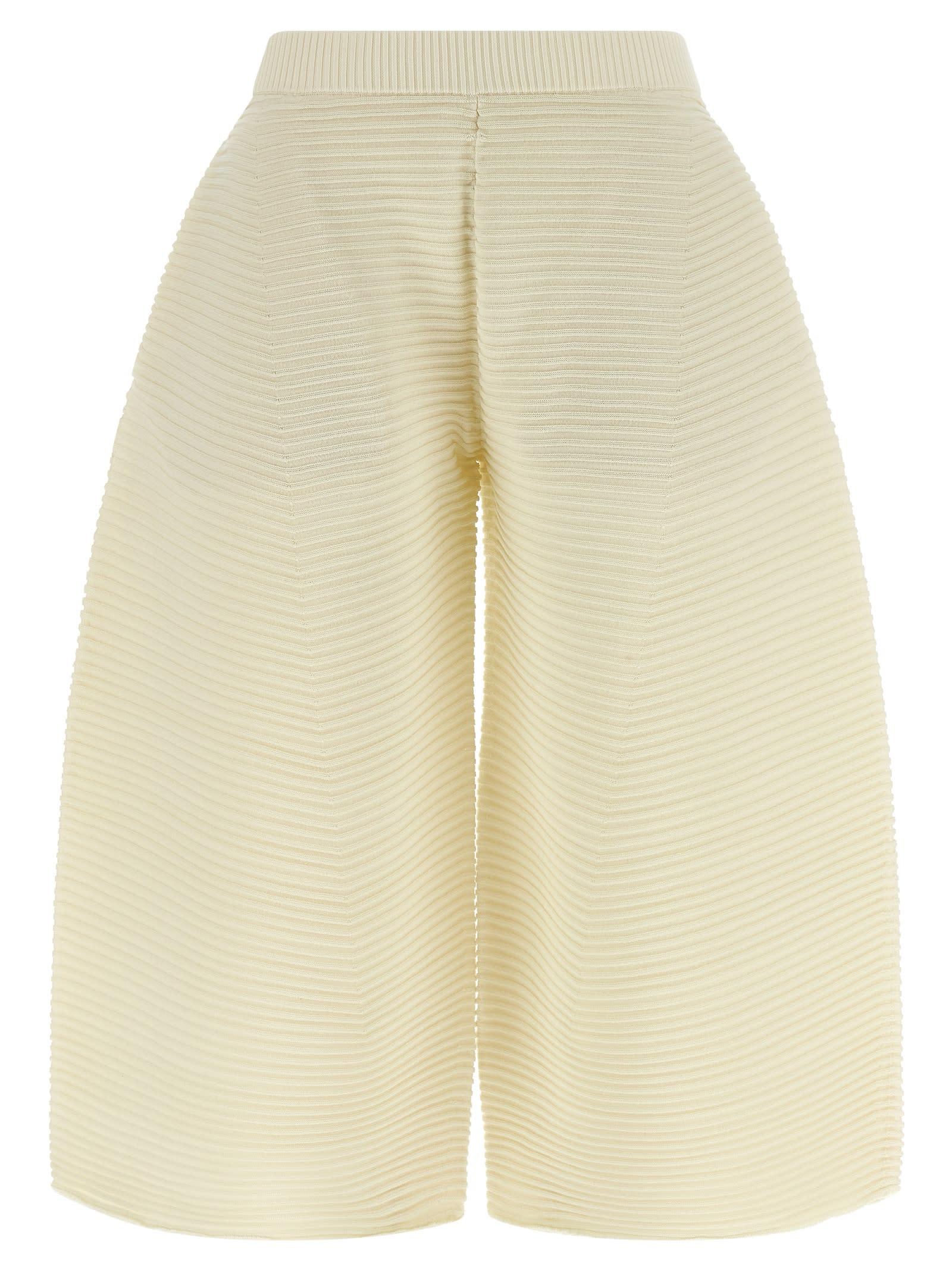 issey miyake corrugated knit pants