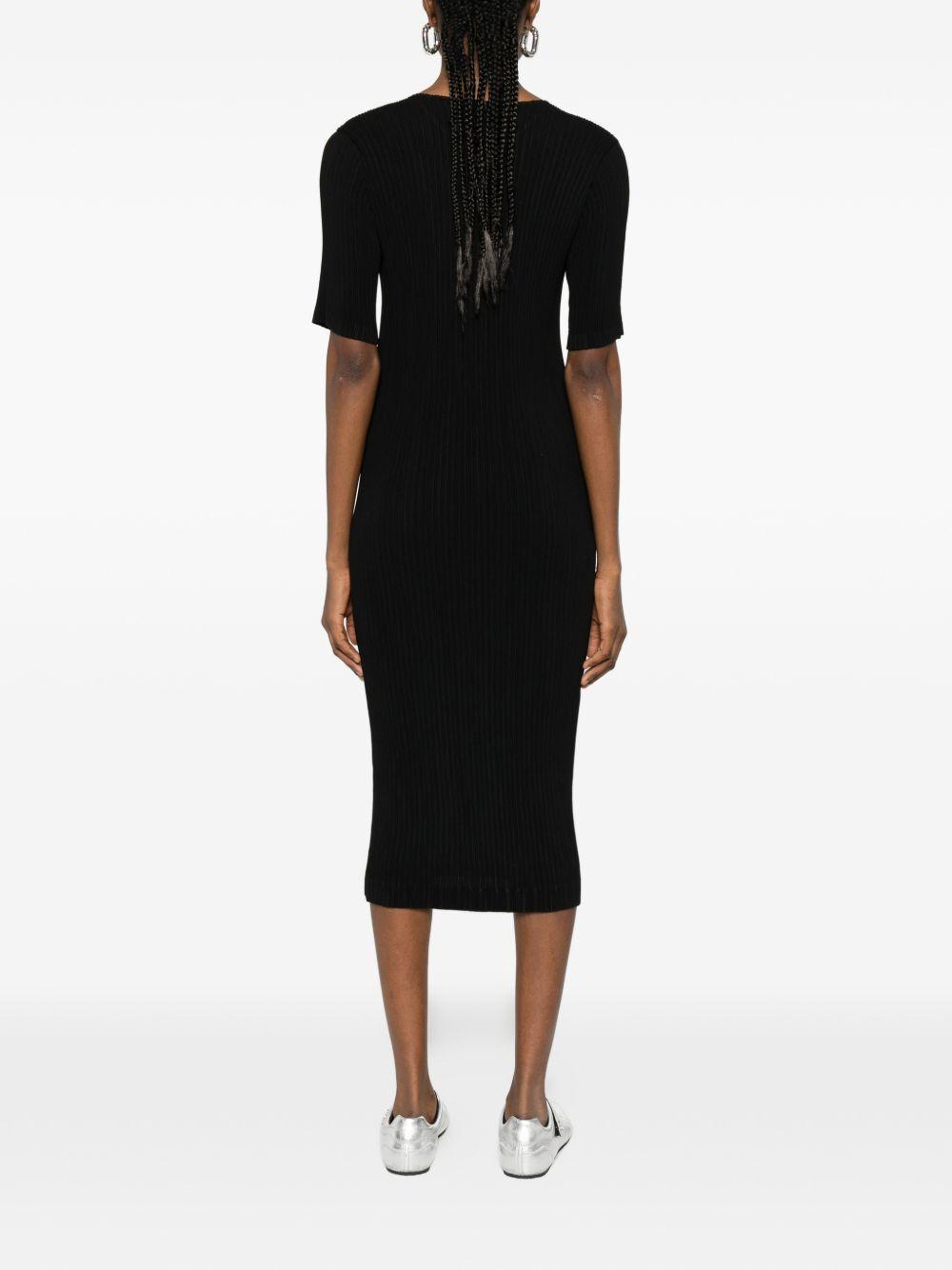 issey miyake dresses black polyester - women