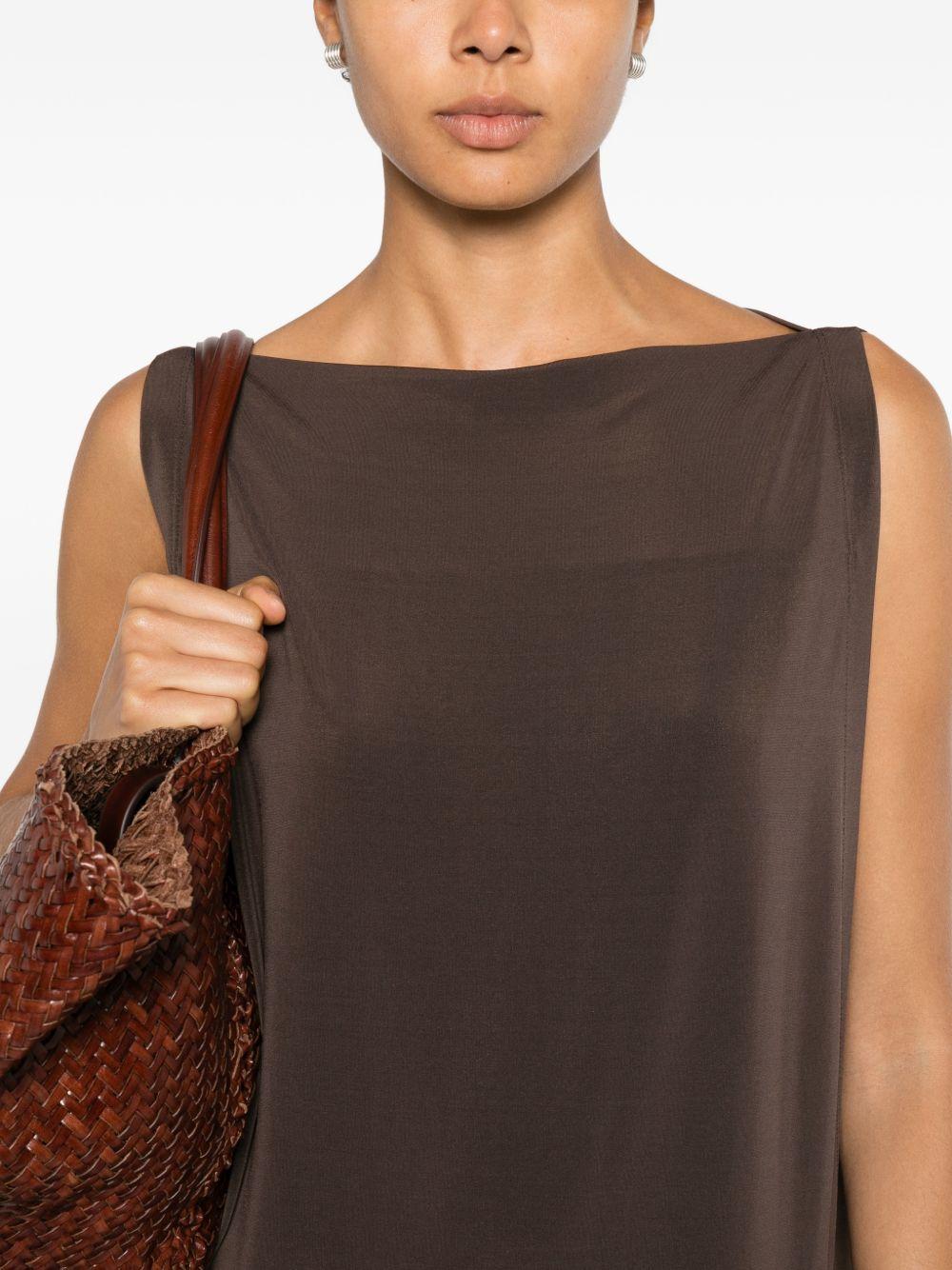issey miyake dresses brown - women