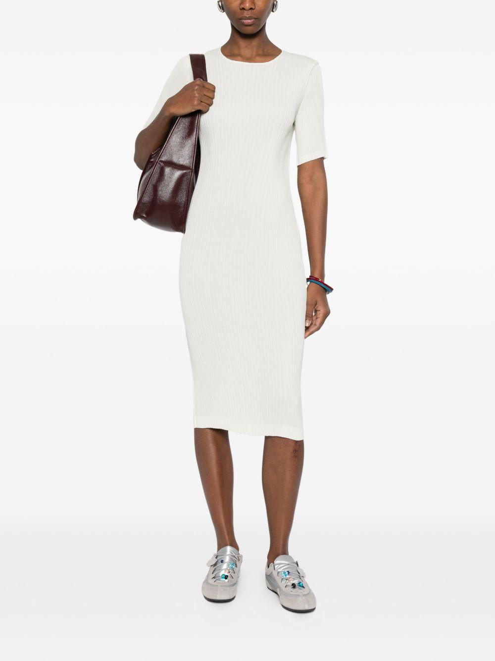 issey miyake dresses white polyester - women