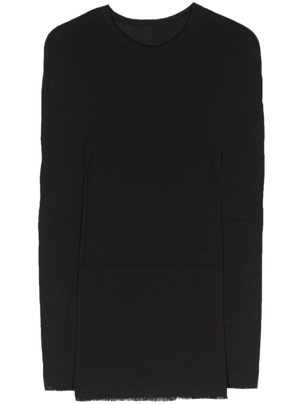 issey miyake fringed long top