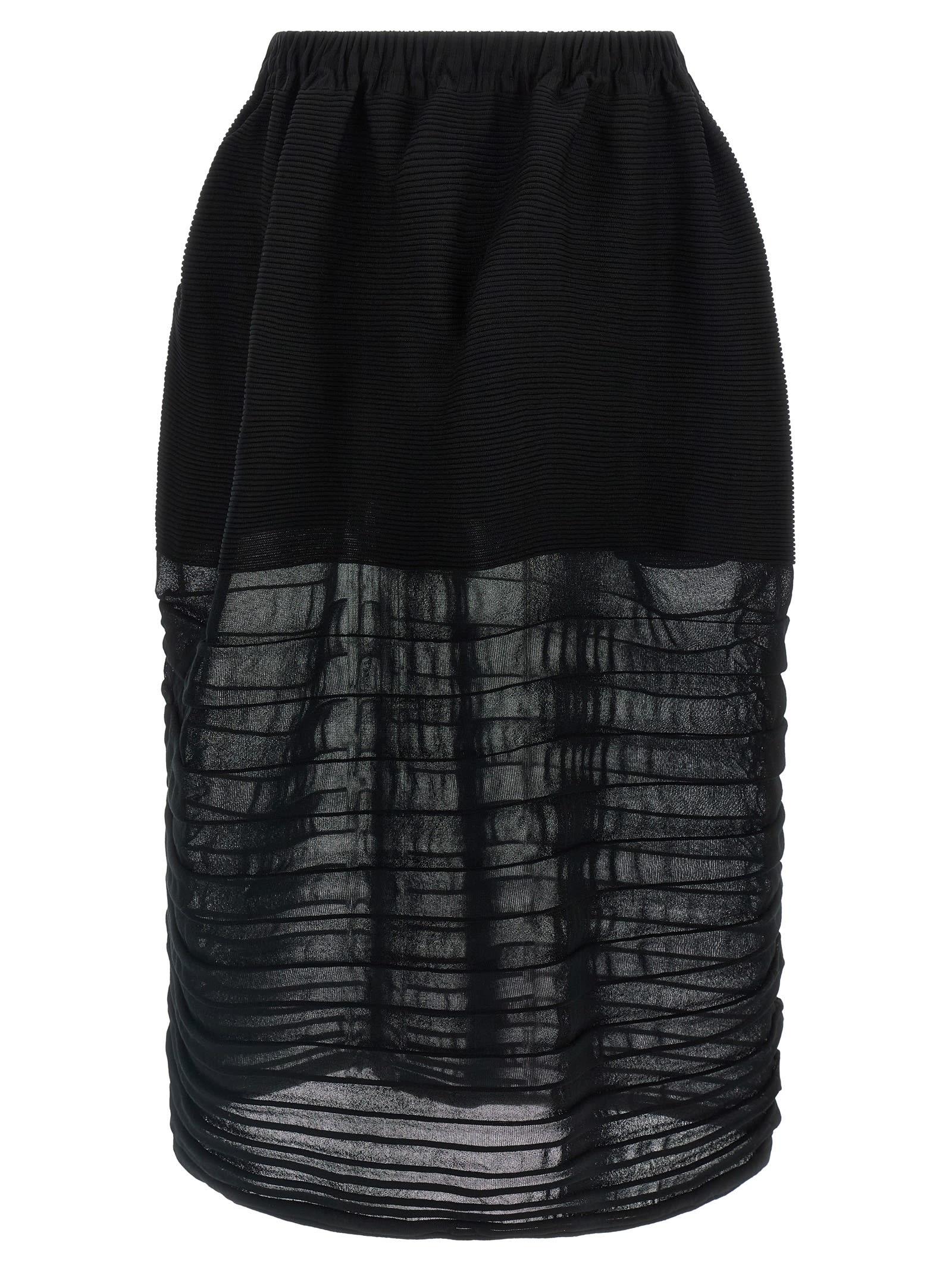 issey miyake moving knit skirt