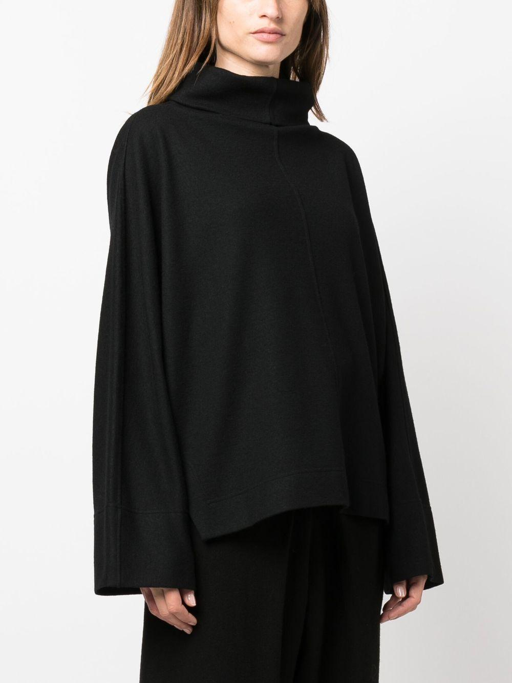 issey miyake sweaters black wool - women
