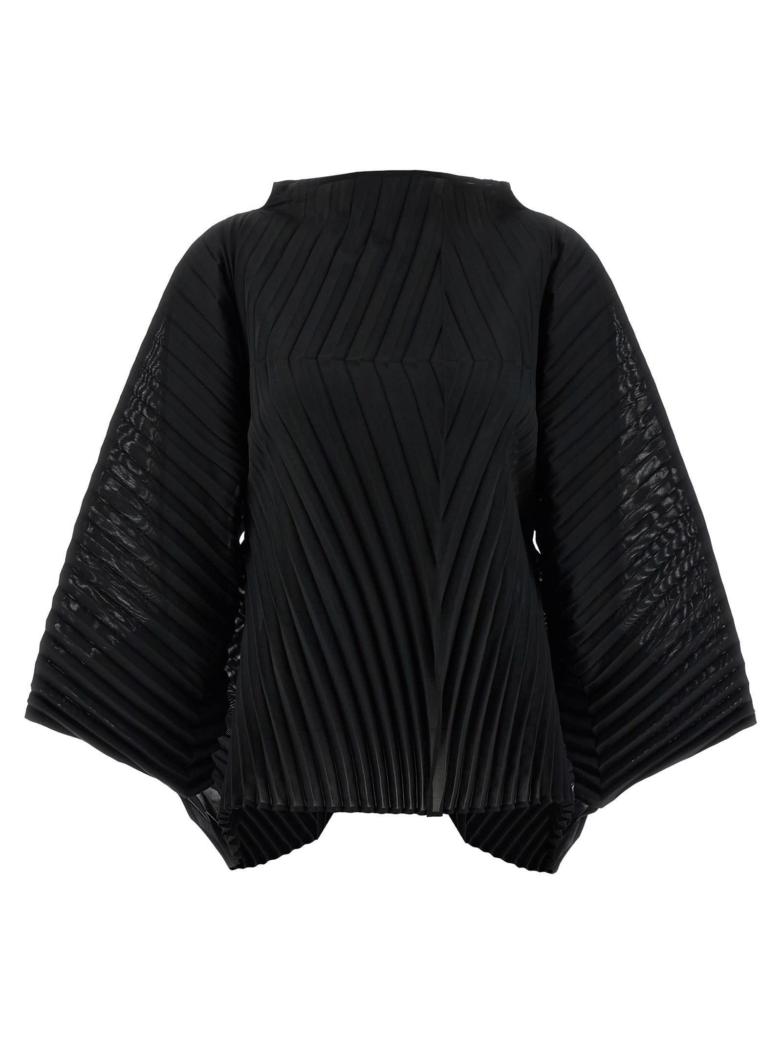 issey miyake wave pleats blouse