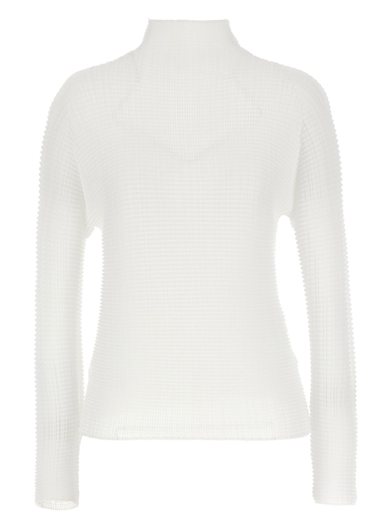 issey miyake wooly pleats-56 blouse