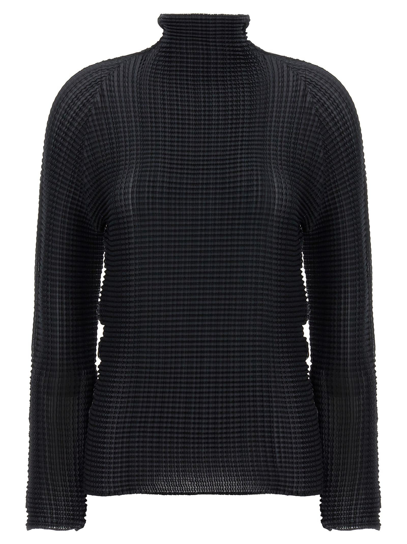 issey miyake wooly pleats blouse