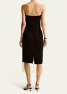 issia strapless midi dress