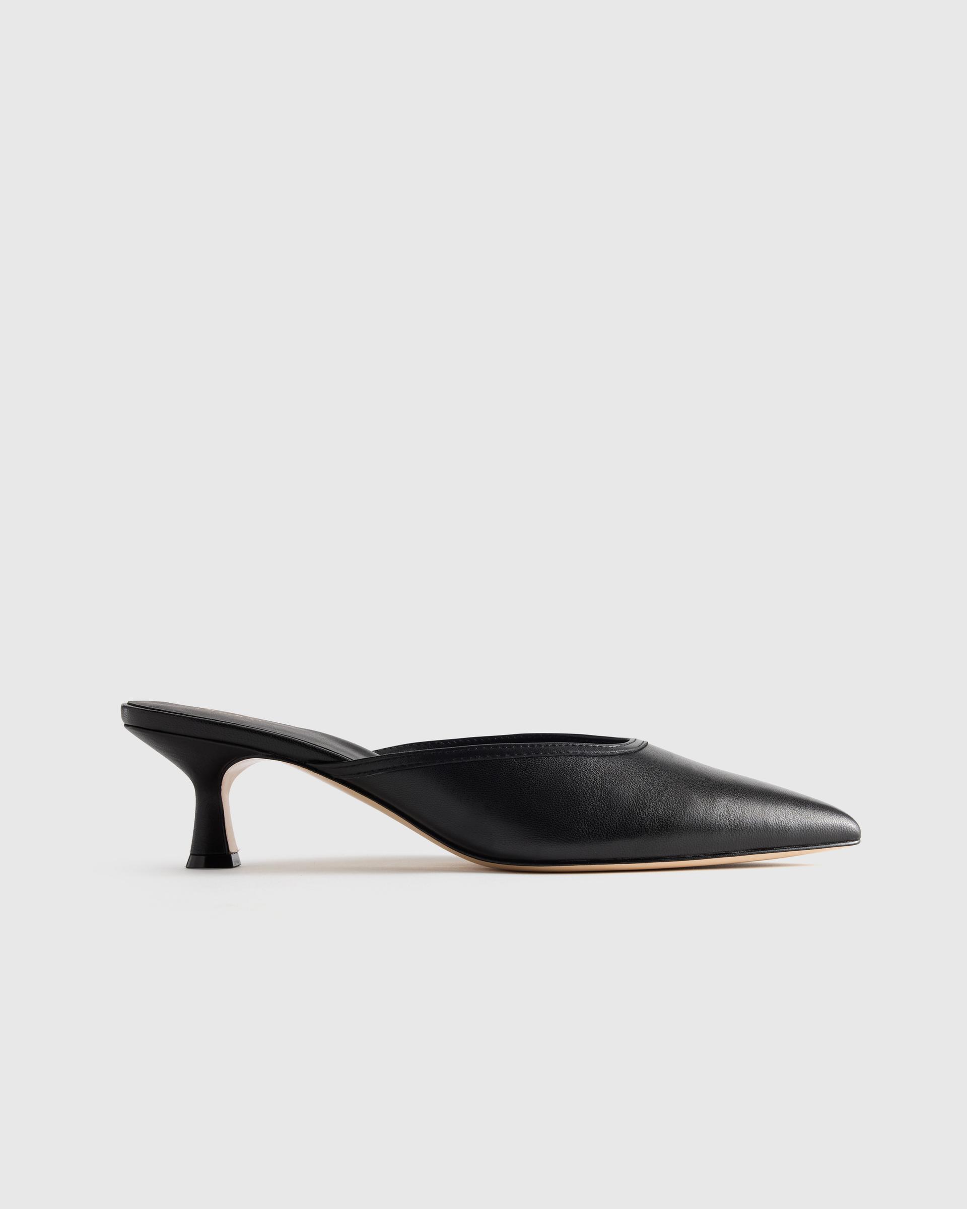 italian leather 55mm kitten heel mule