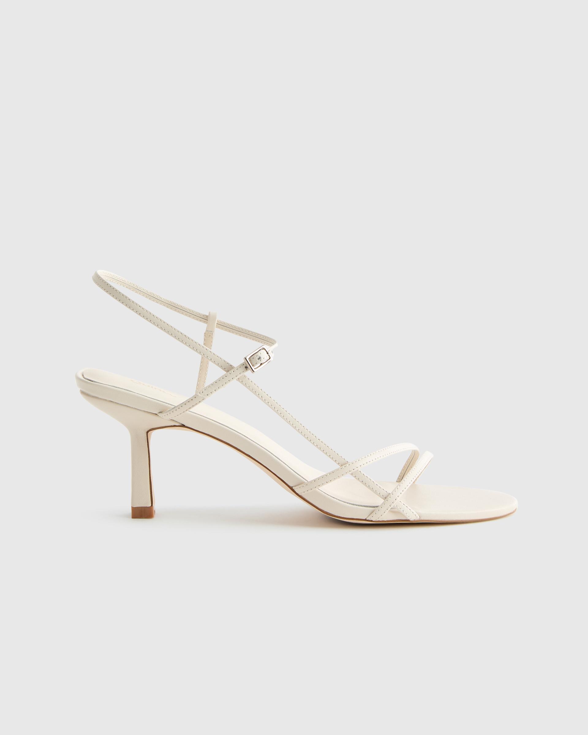 italian leather 70mm strappy heel