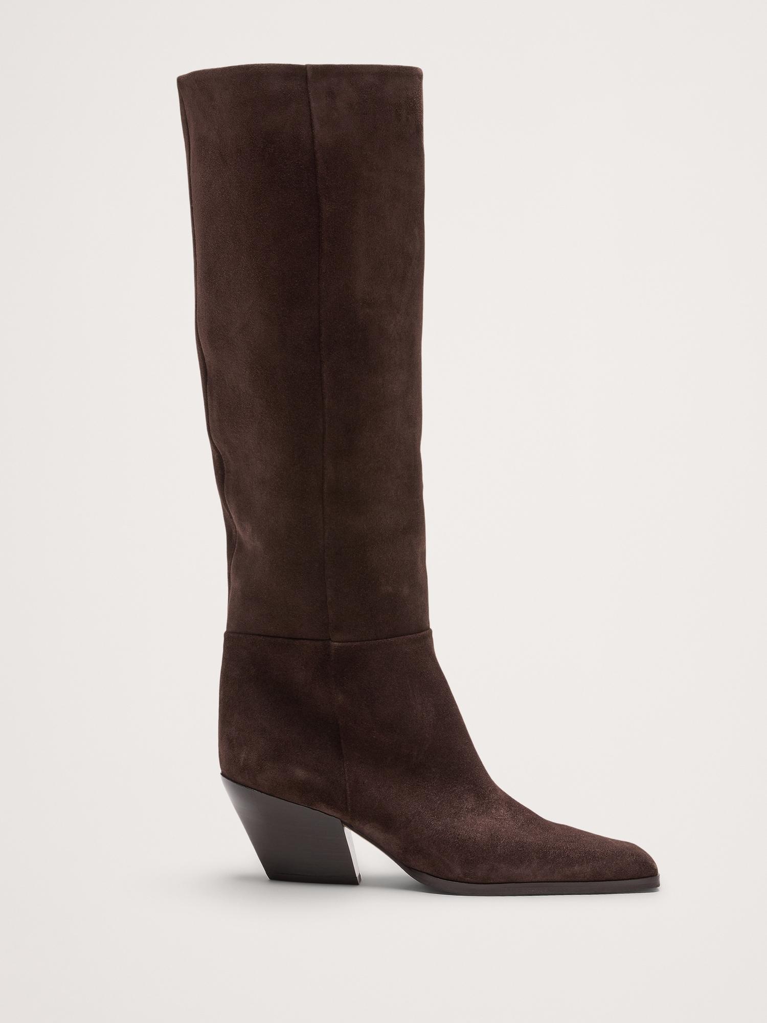 italian leather knee-high boot