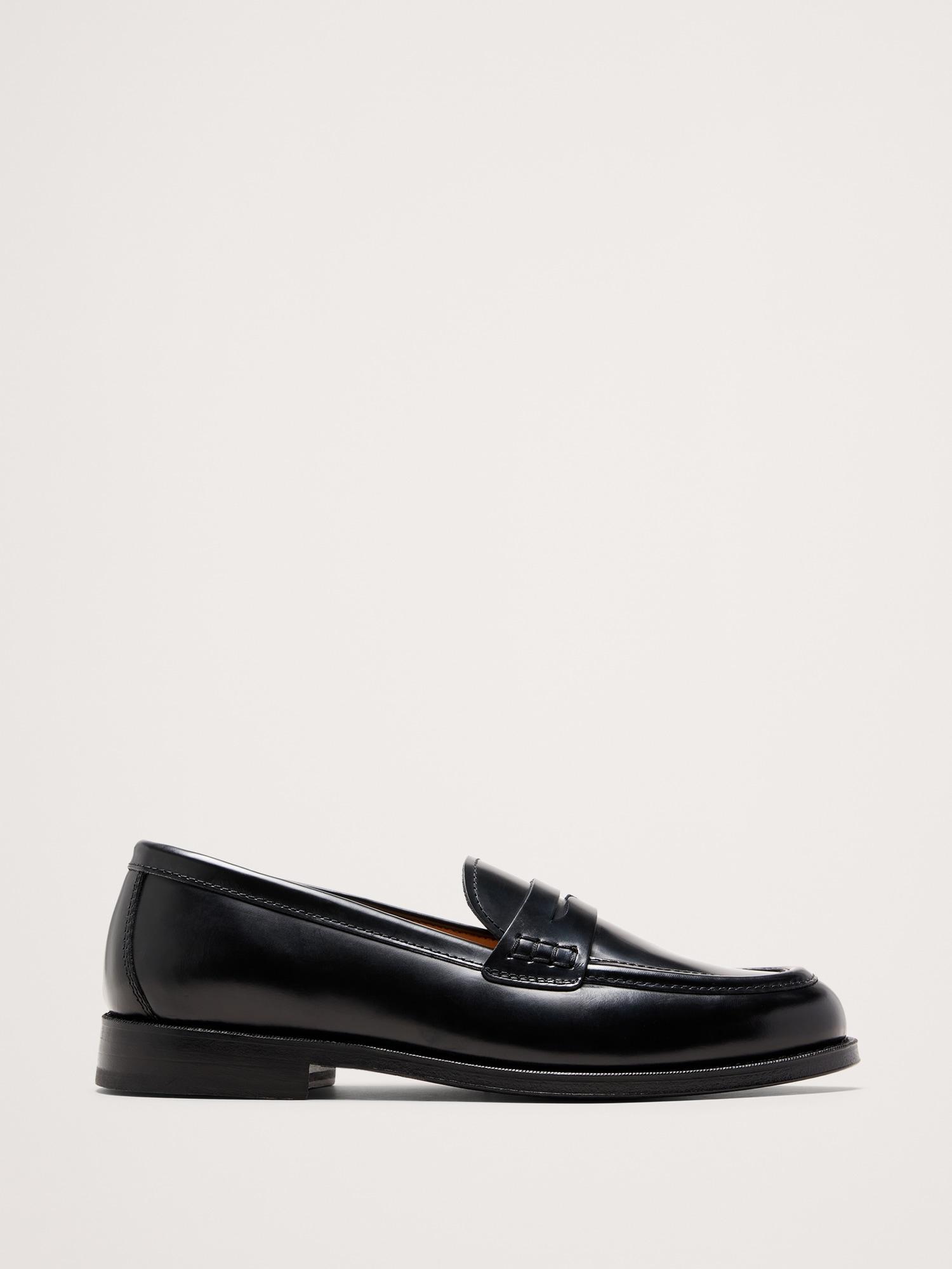 italian leather penny loafer