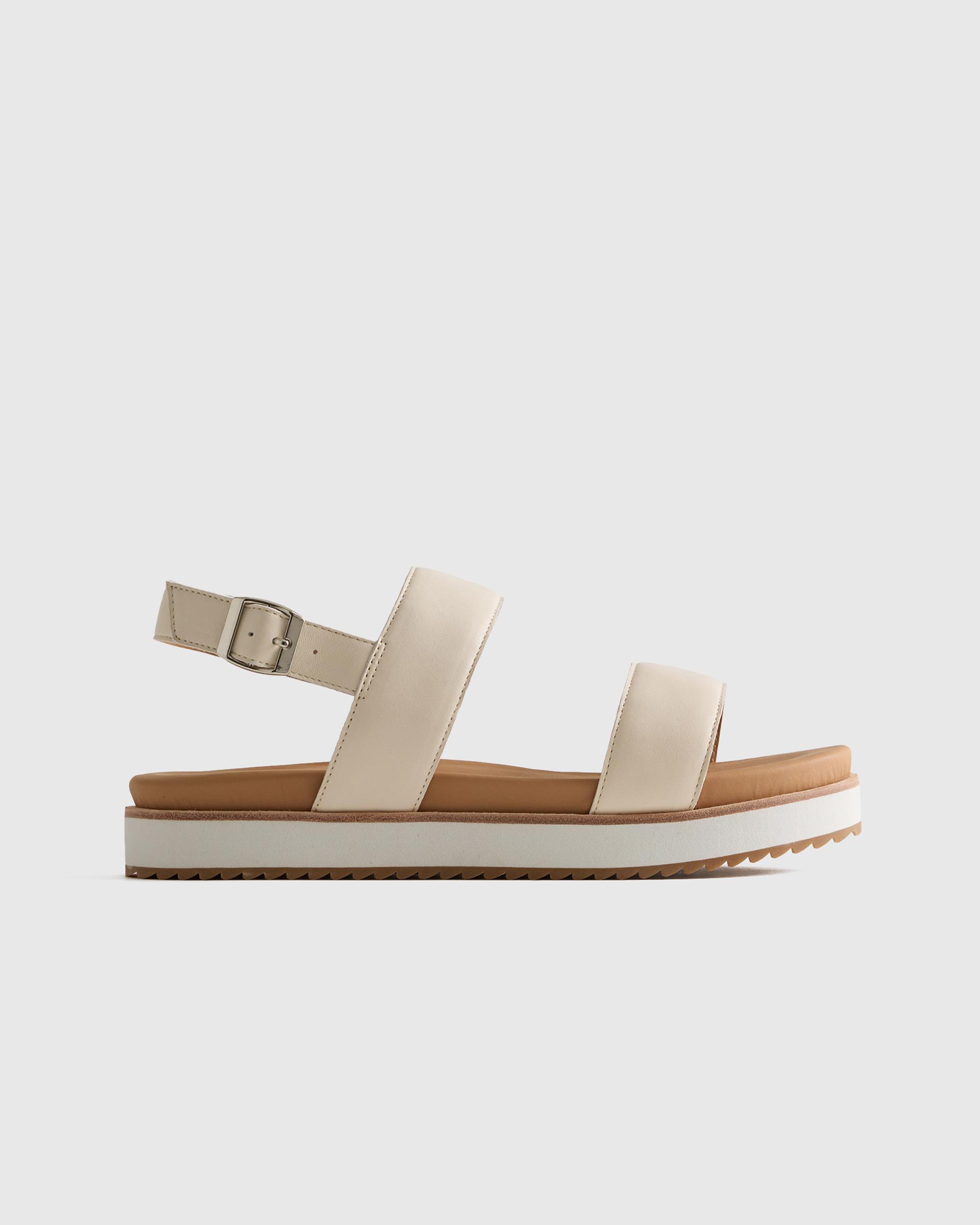 italian leather platform sandal