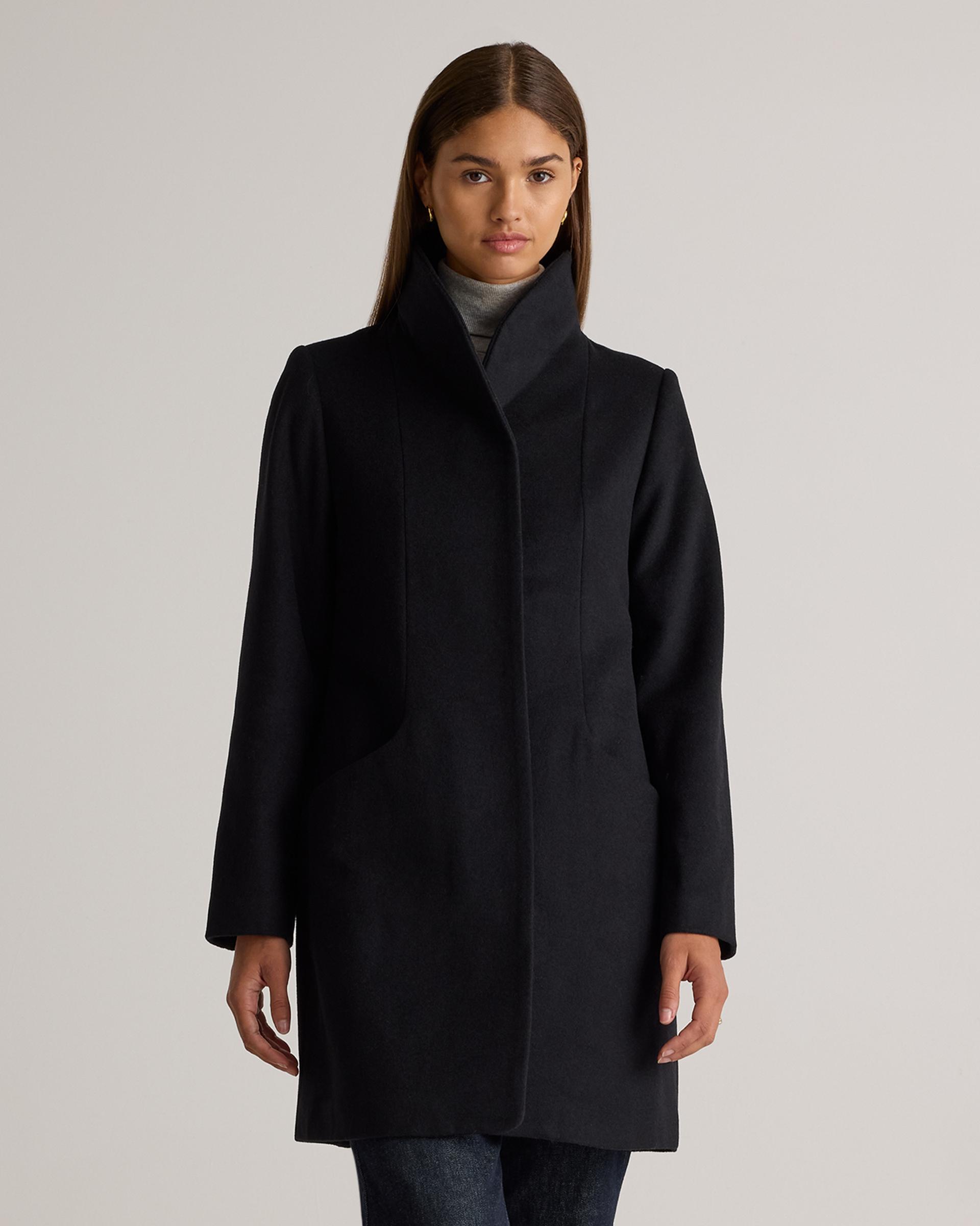 italian wool cocoon coat