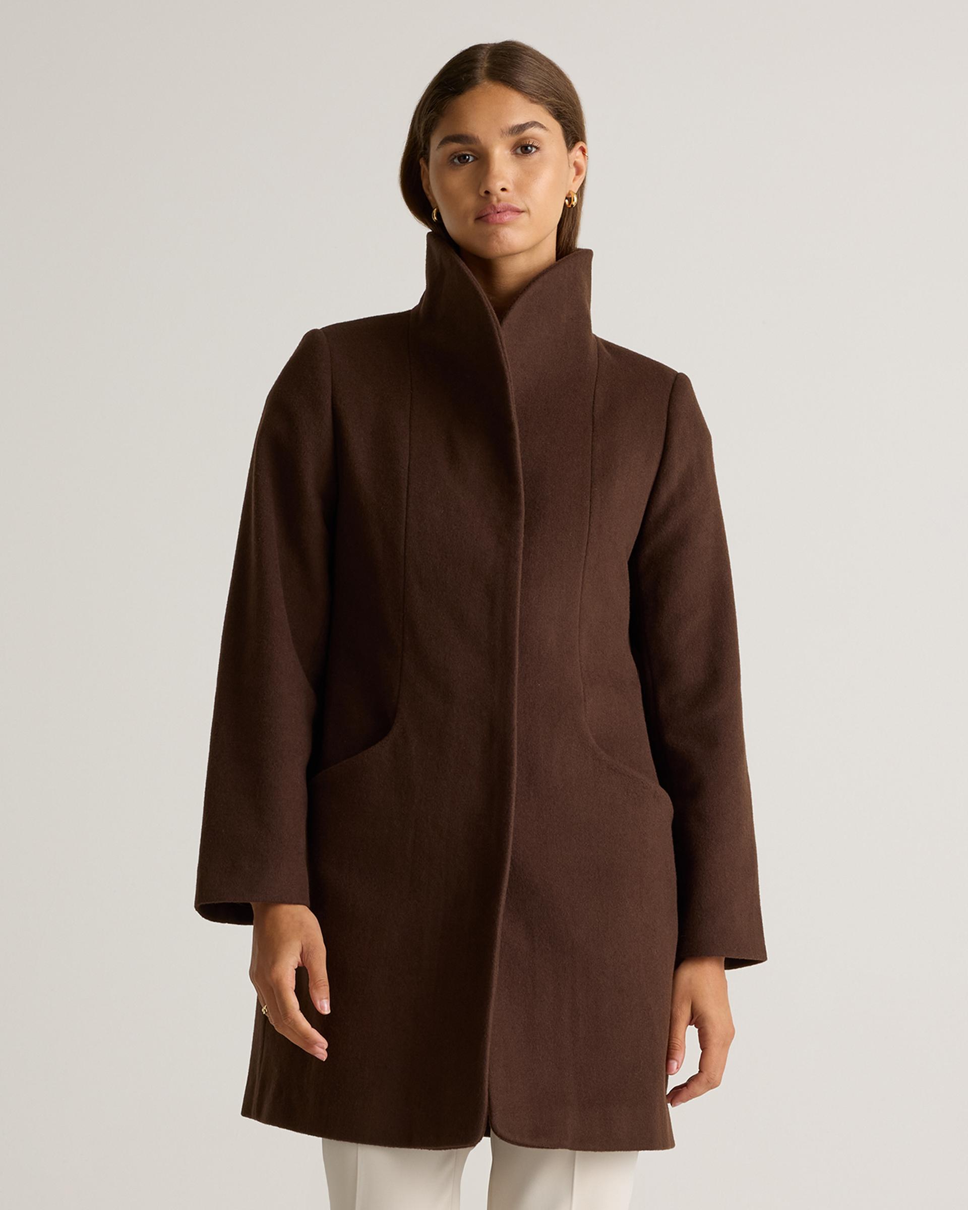 italian wool cocoon coat