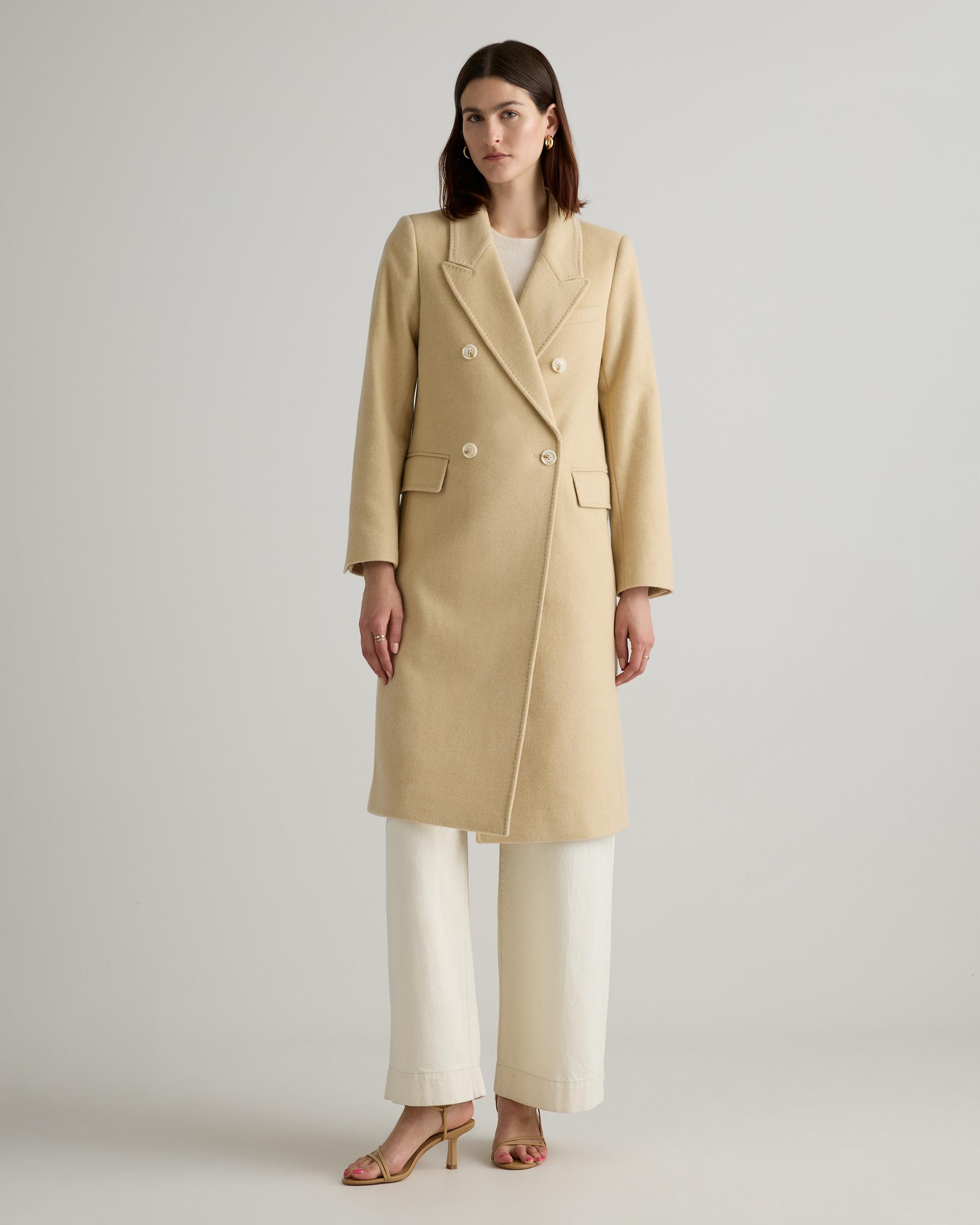 italian wool double-breasted coat