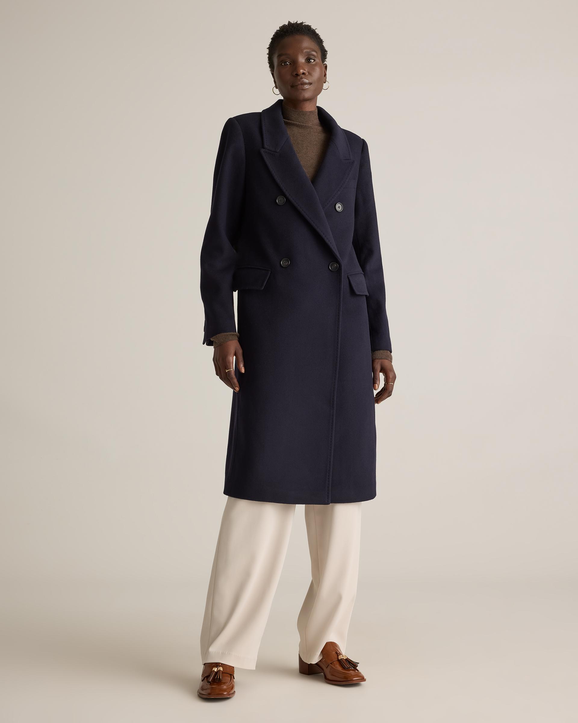 italian wool double-breasted coat