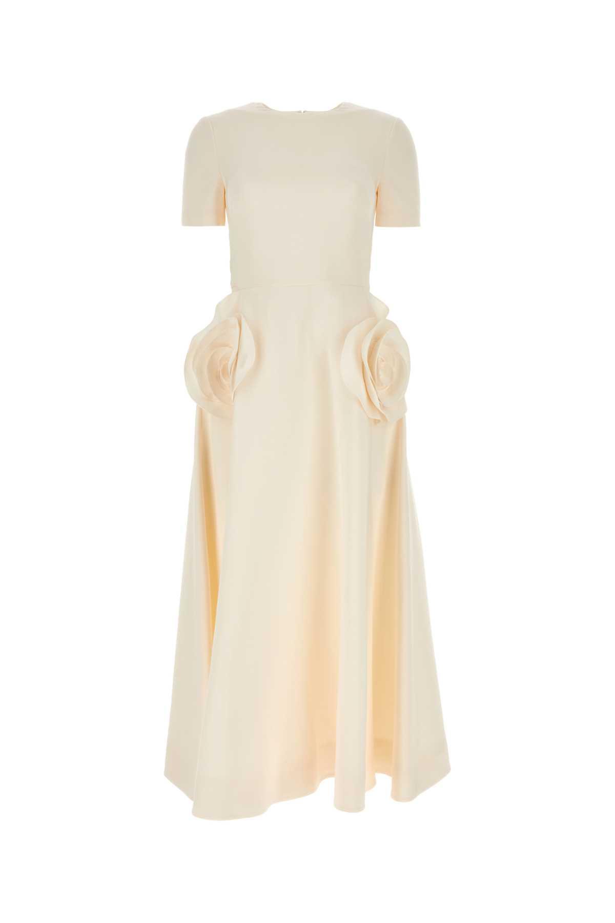 ivory crepe couture dress