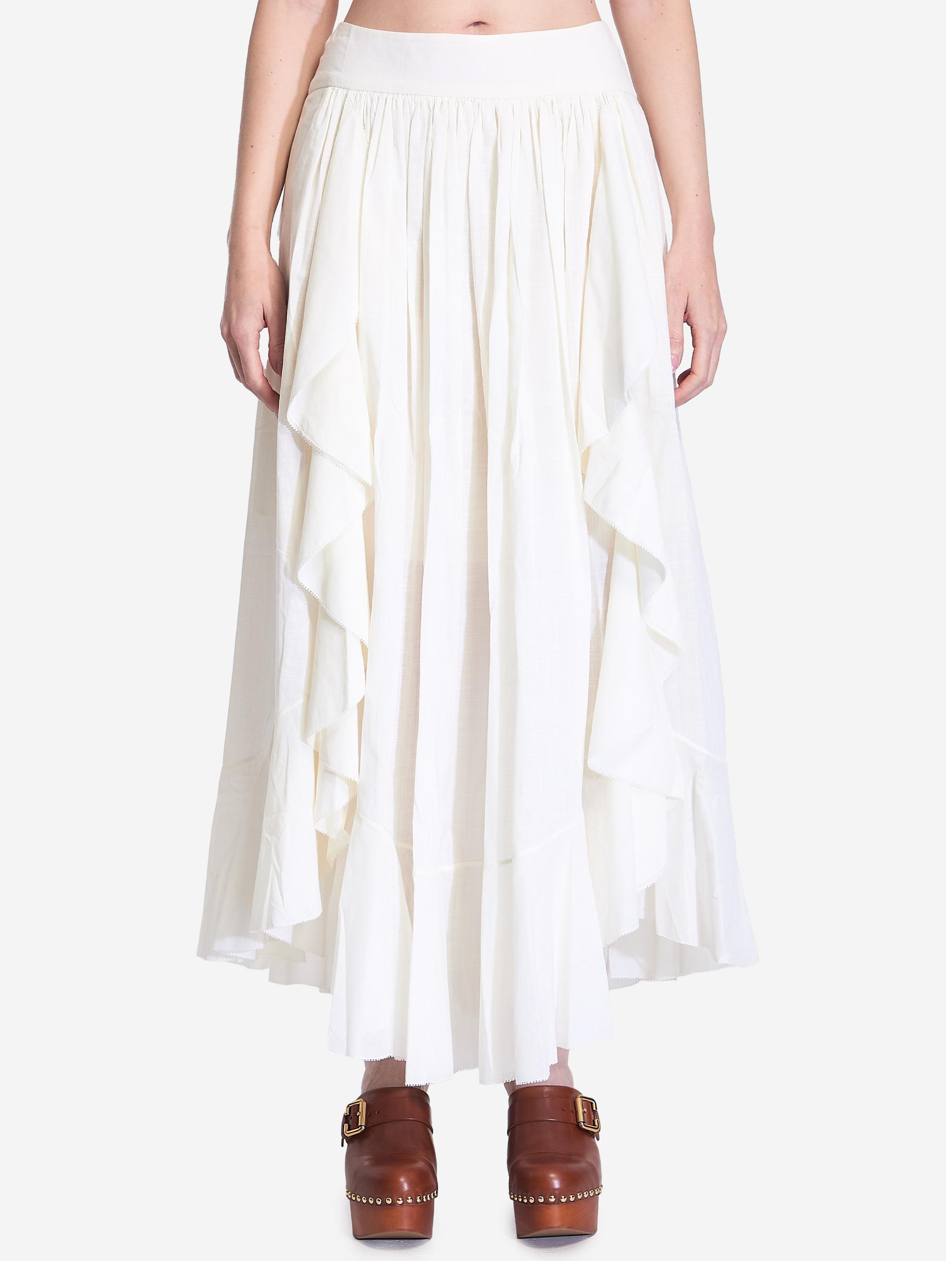 ivory maxi skirt