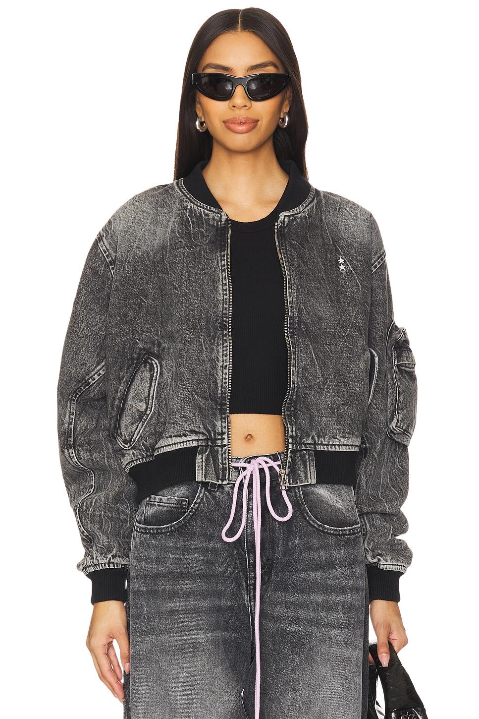 ivy denim bomber