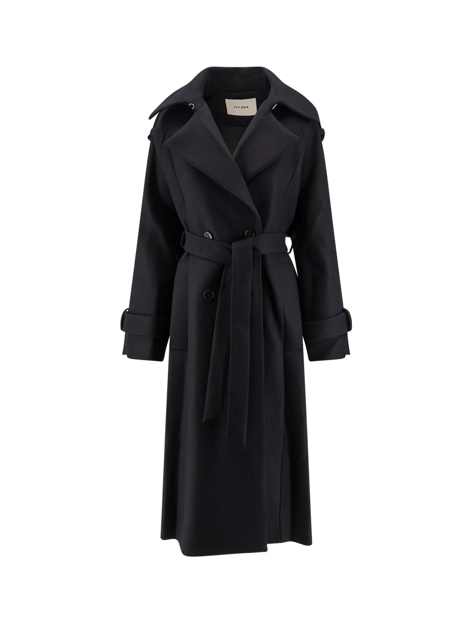 ivy oak caroline oversize responsible virgin wool blend coat