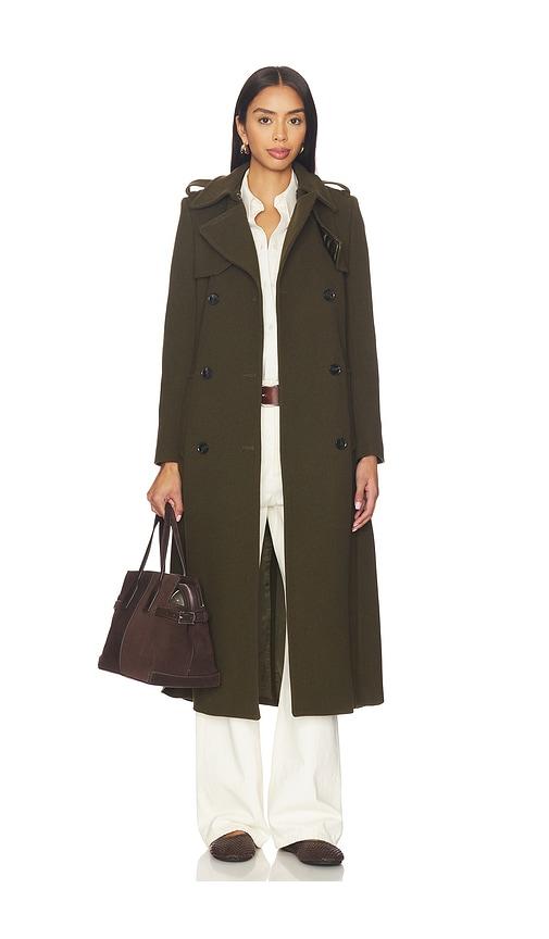 ivy oak charlotte ann coat in olive.