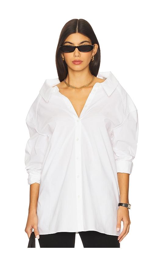 ivy oak emory top in white.