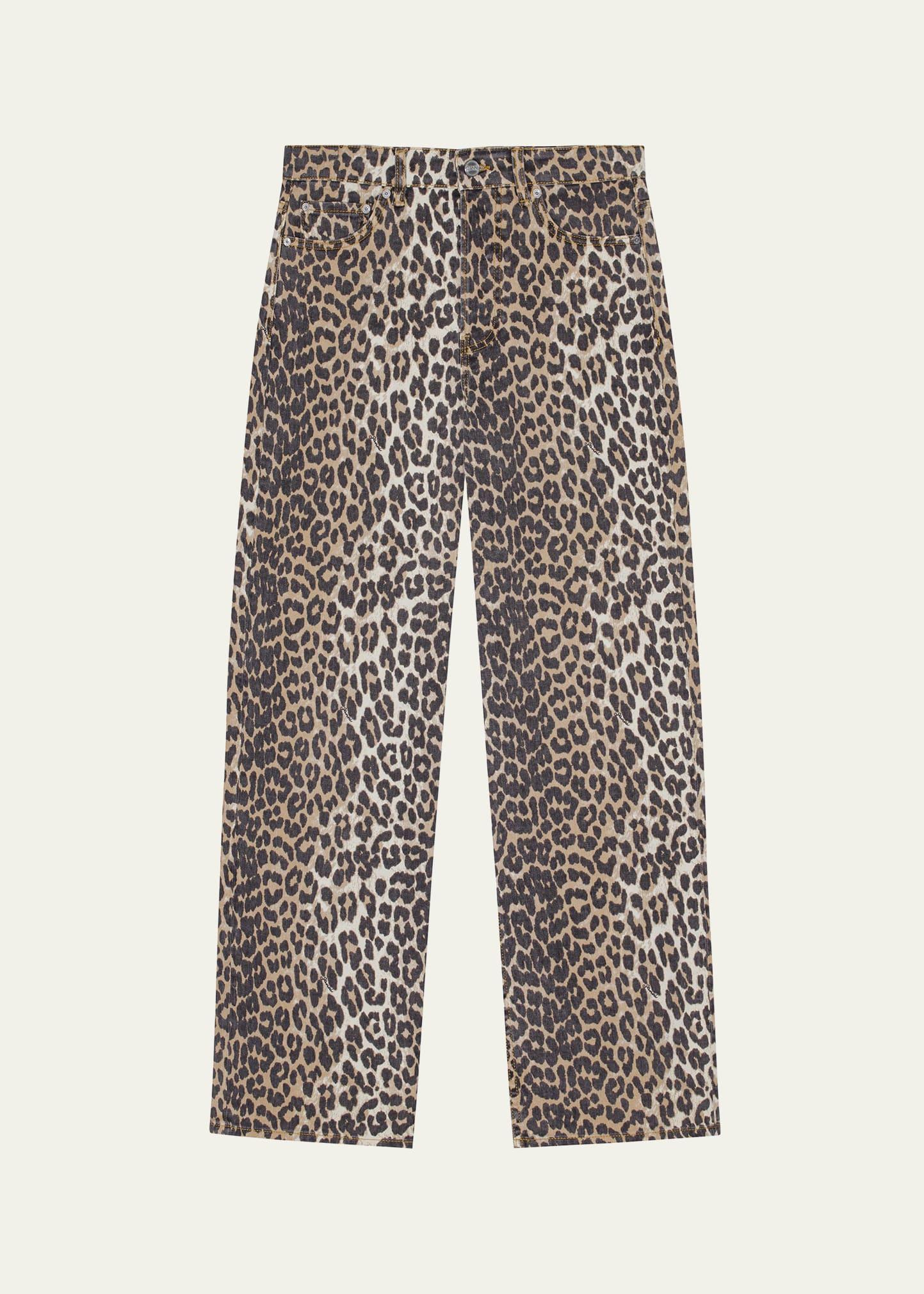 izey leopard print jeans