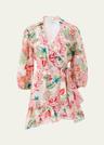 izzy wrap mini dress