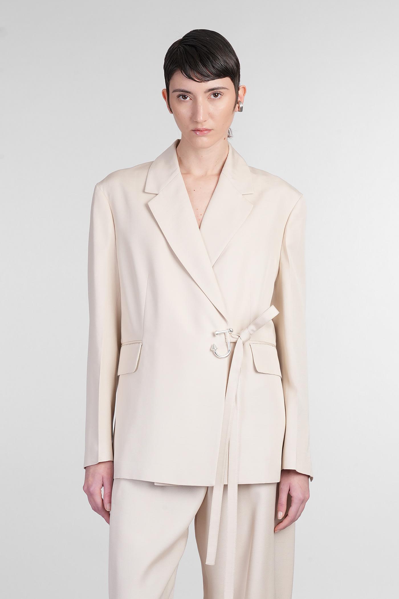 j. w. anderson blazer in beige viscose