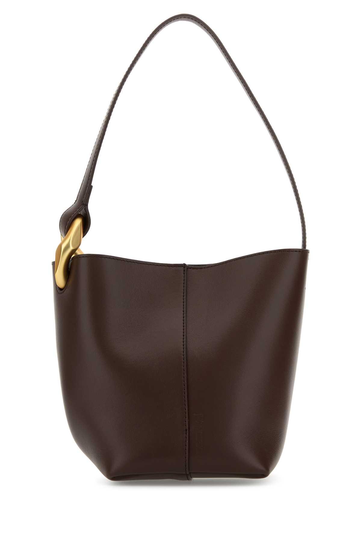 j. w. anderson brown suede shoulder bag