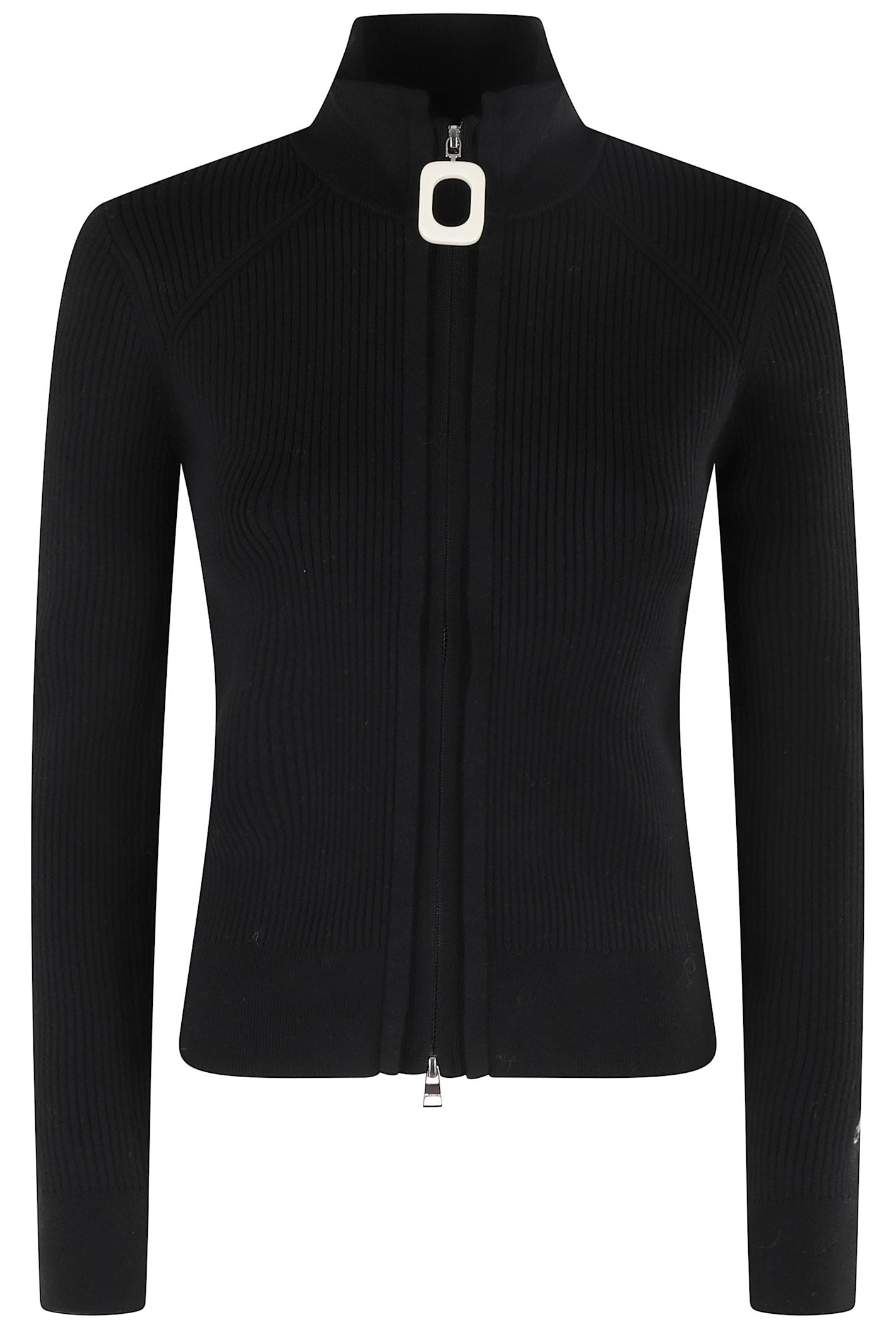 j. w. anderson fitted zip up cardigan