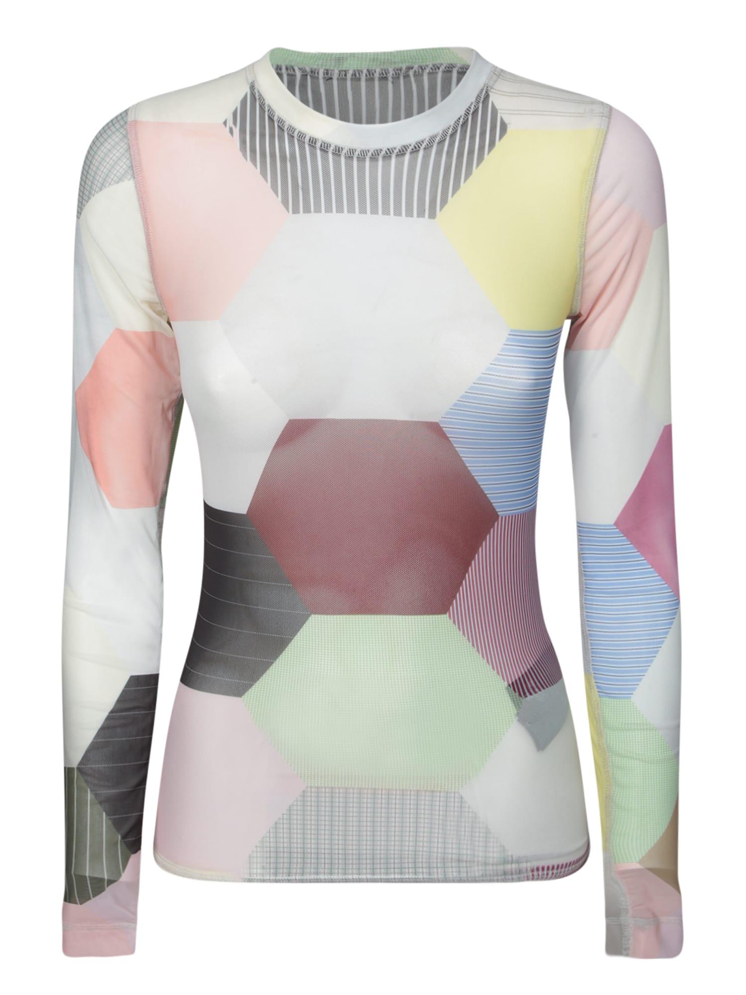 j. w. anderson multicolor mesh top