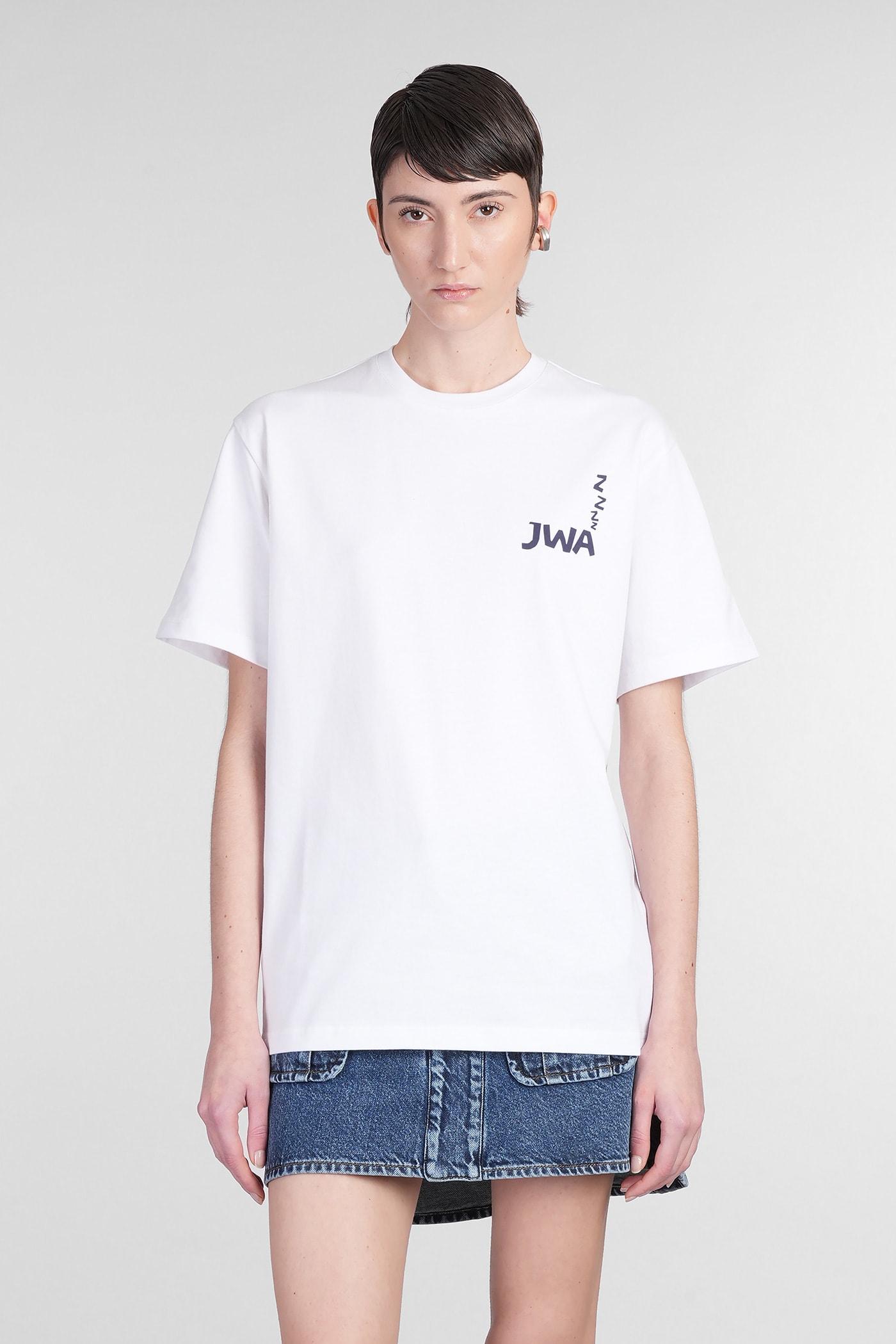 j. w. anderson t-shirt in white cotton