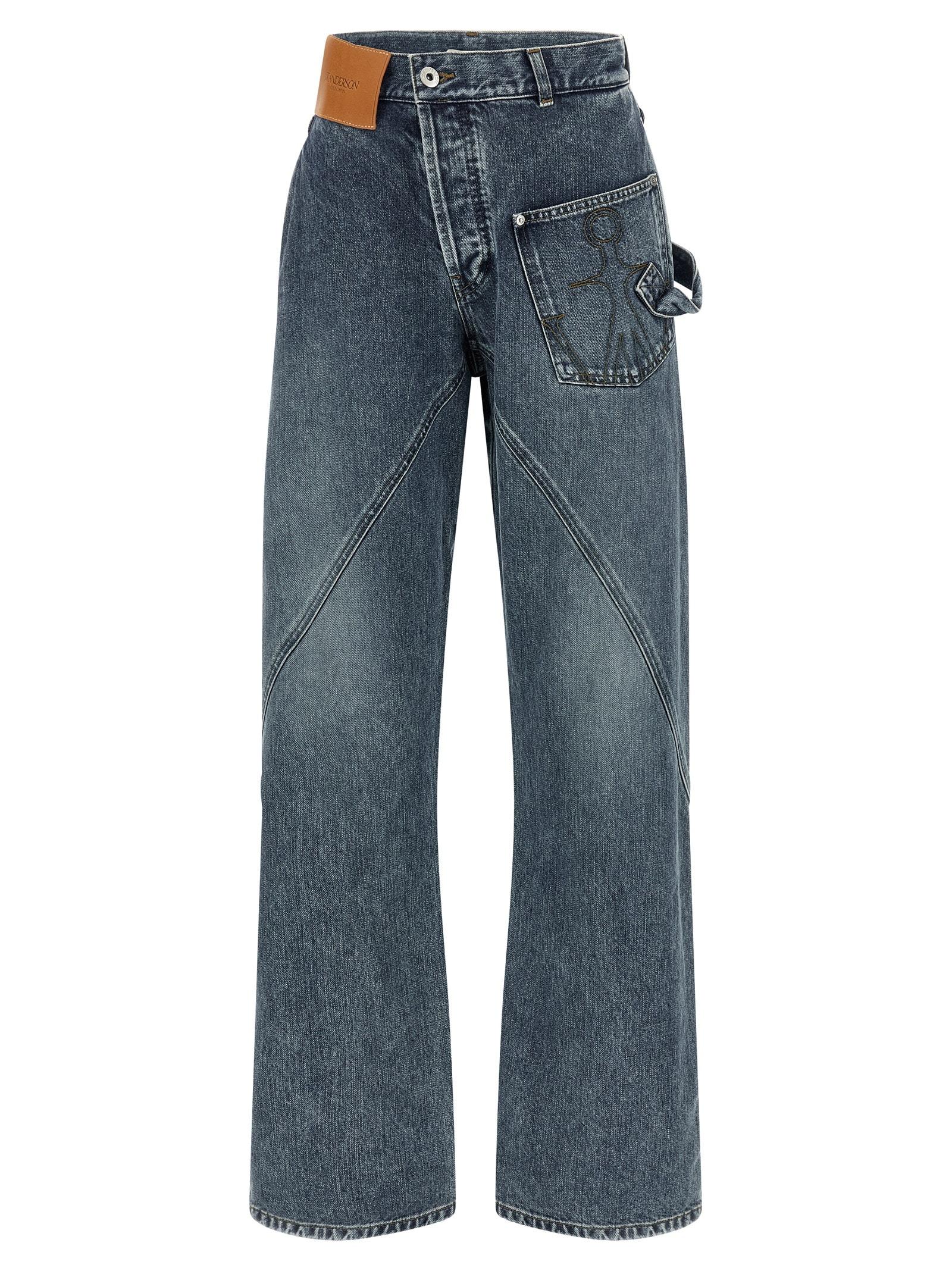 j. w. anderson twisted workwear jeans
