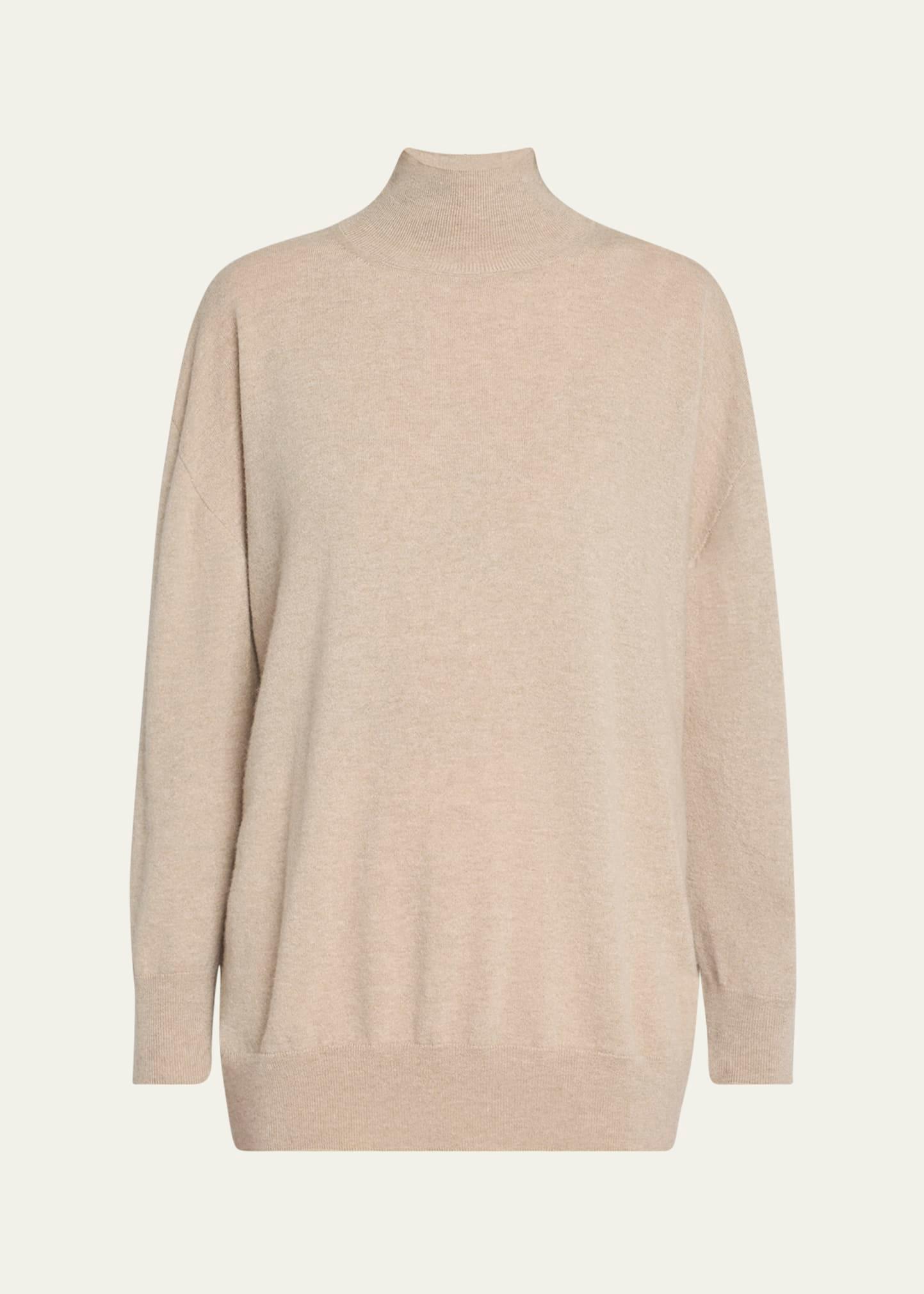 jabari mock-neck oversized cashmere sweater