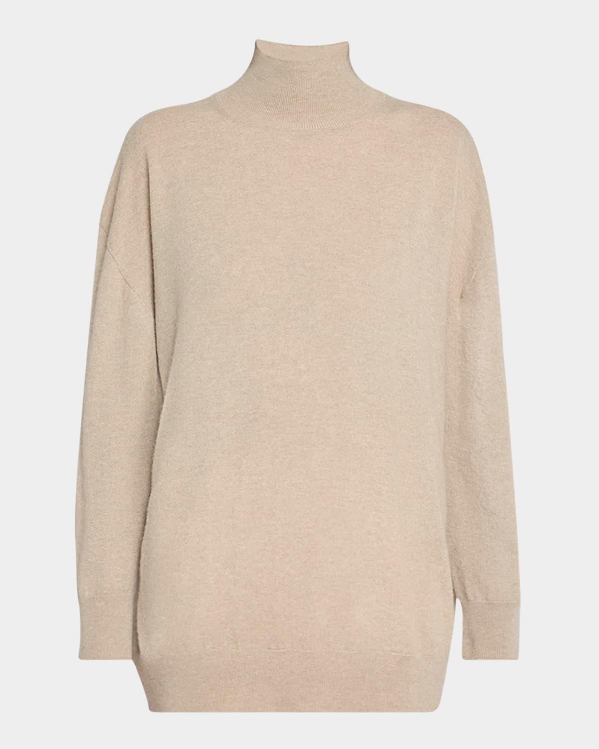 jabari mock-neck oversized cashmere sweater