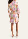 jacey floral self-tie shirtdress