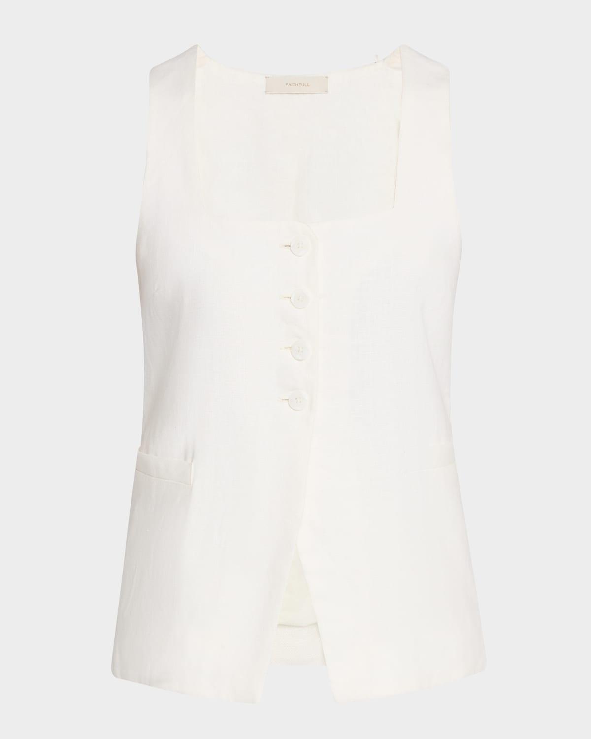 jackie linen vest