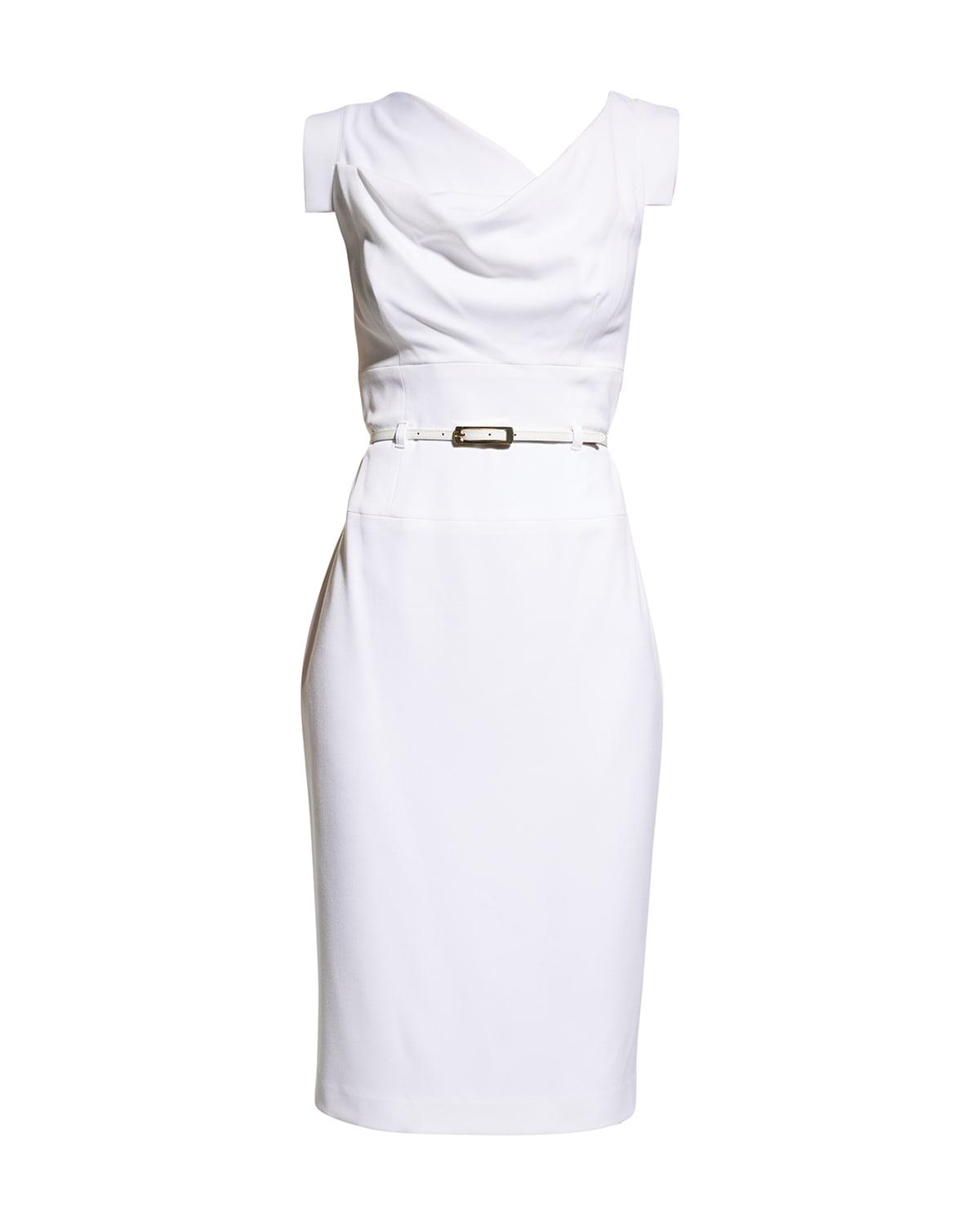 jackie o sleeveless sheath dress