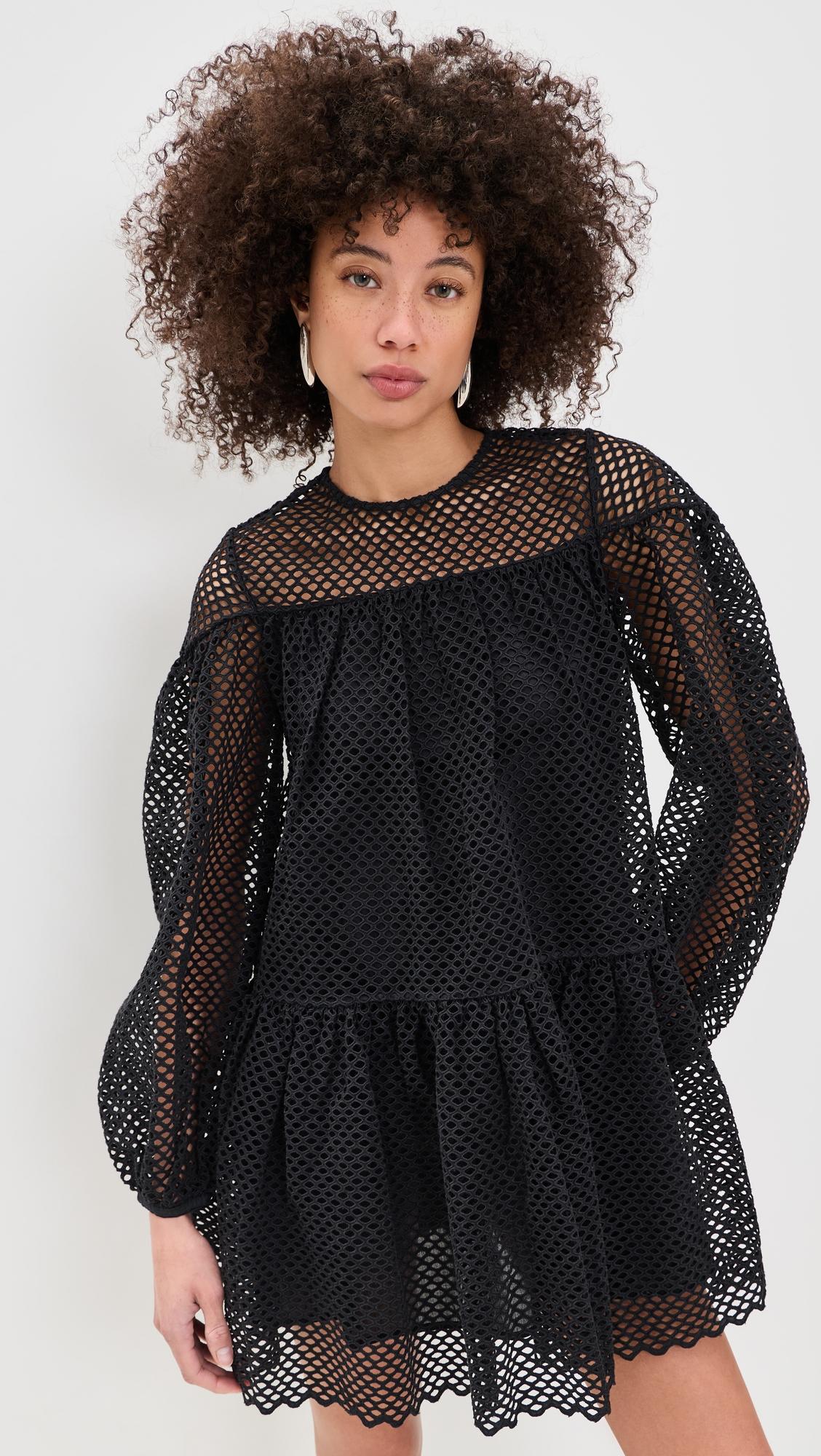 jaclyn eyelet cotton mini dress