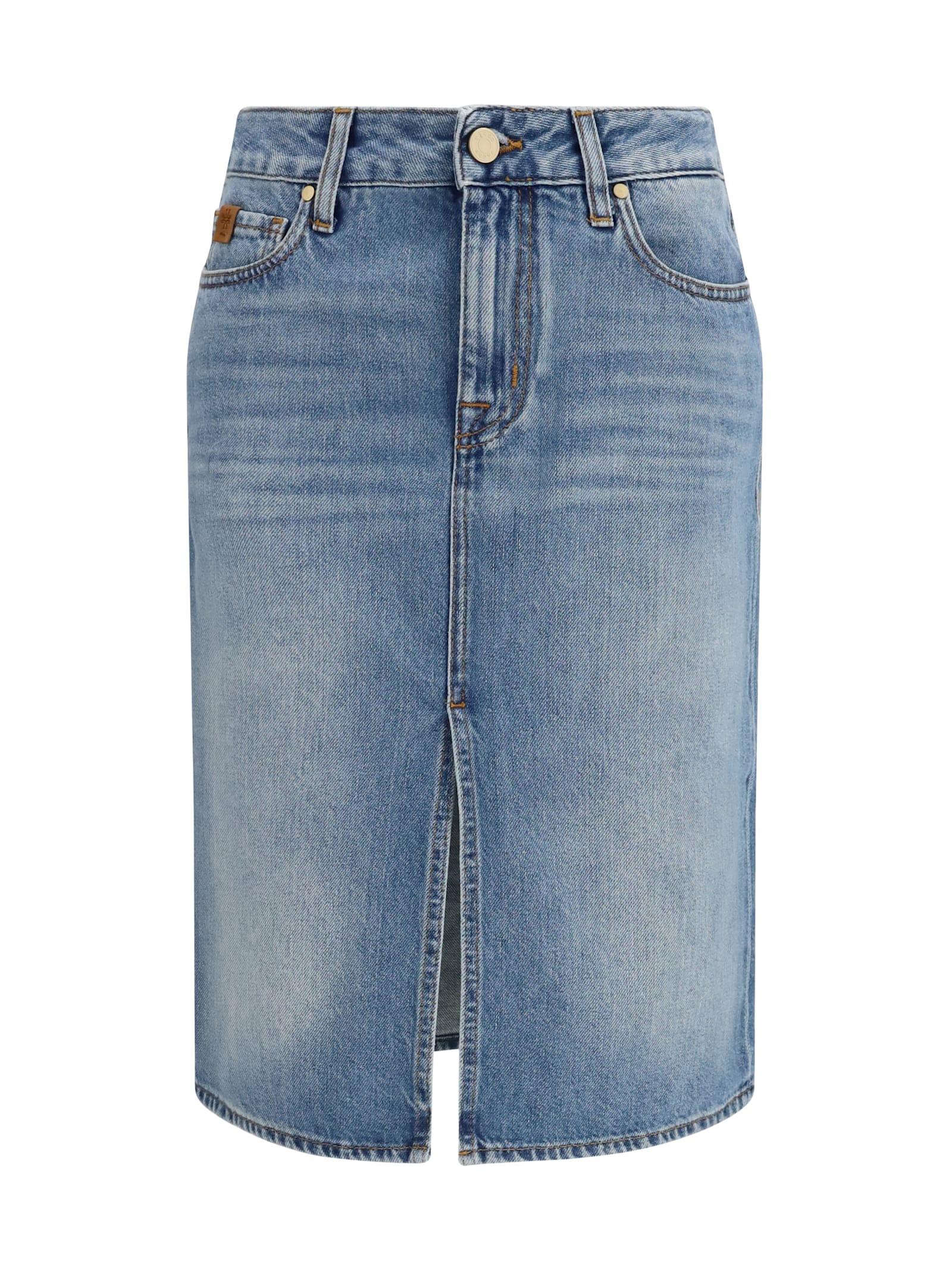 jacob cohen denim midi skirt