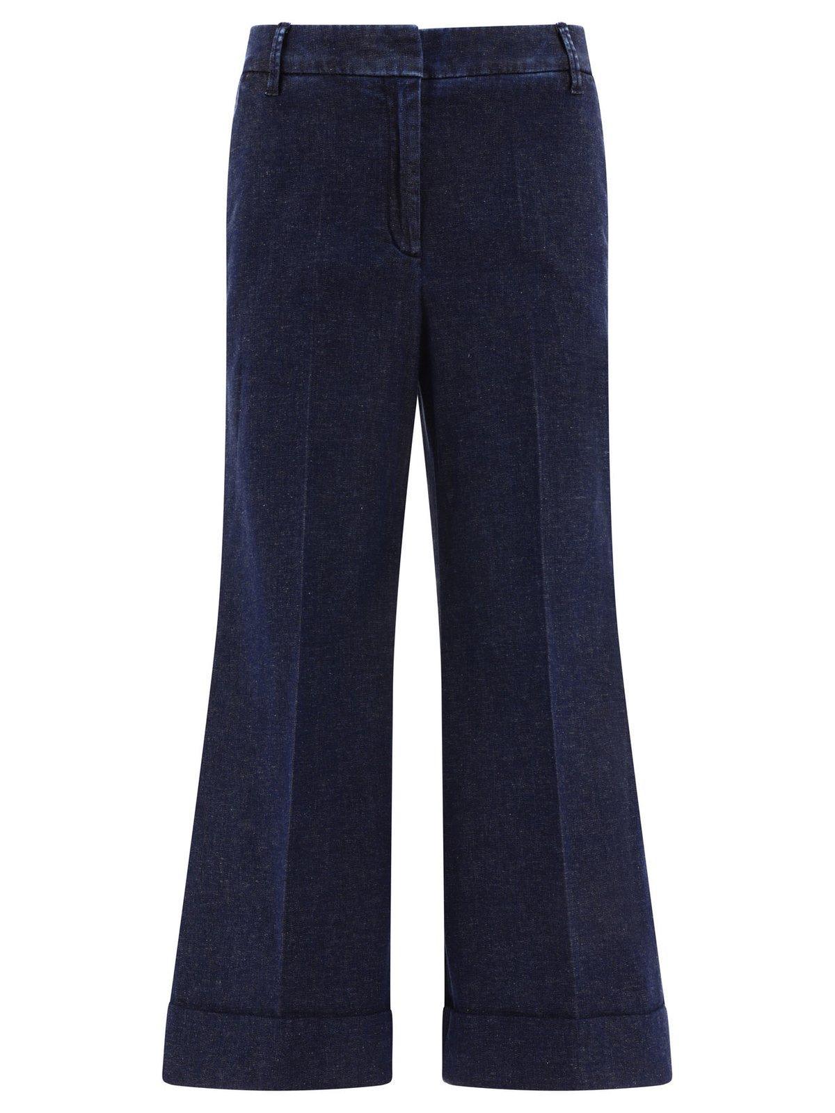 jacob cohen selena wide-leg cropped jeans