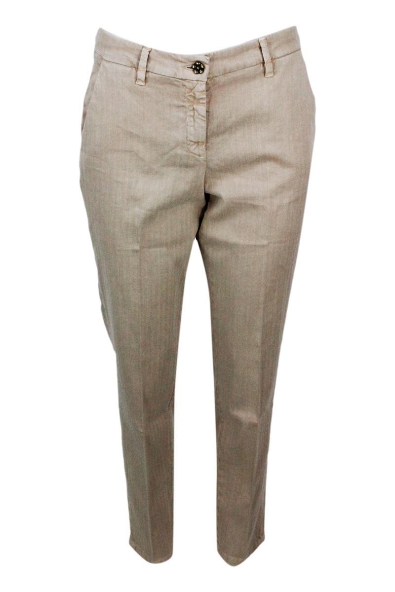 jacob cohen trousers beige 51li 47co 2ea - women